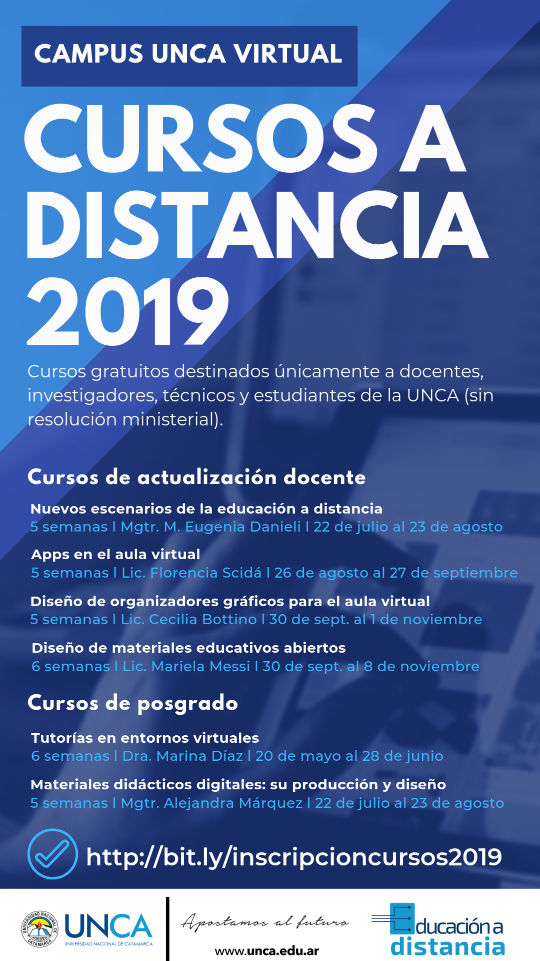 cursos a distancia 2019